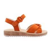 Platte sandalen voor vrouwen Paul Green , Orange , Dames