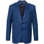 Blazers Ermenegildo Zegna , Blue , Heren