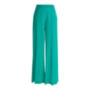 Wide Trousers Forte Forte , Green , Dames
