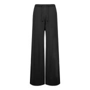 Wide Trousers BomBoogie , Black , Dames