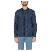 Lange Mouwen Heren Overhemd Lente/Zomer Collectie Antony Morato , Blue...