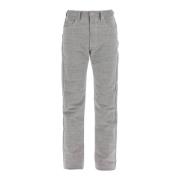 Five Pocket Mélange Canvas Broek Maison Margiela , Gray , Heren