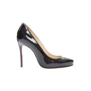 Pre-owned Leather heels Christian Louboutin Pre-owned , Black , Dames