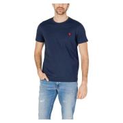 Heren T-Shirt Mick Collectie Lente/Zomer U.s. Polo Assn. , Blue , Here...