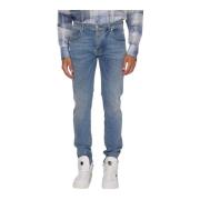 Slim-fit Jeans John Richmond , Blue , Heren