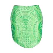 Pre-owned Polyester bottoms Balmain Pre-owned , Green , Dames