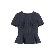 Pre-owned Polyester tops Alexander McQueen Pre-owned , Blue , Dames