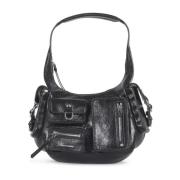 Zwarte Leren Tas Blumarine , Black , Dames