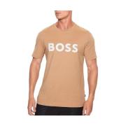 Tiburt Jersey T-Shirt Boss , Beige , Heren