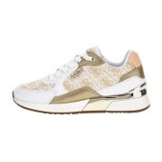Guess Moxea Sneakers Dames Wit/Goud Guess , White , Dames