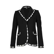 Pre-owned Polyester outerwear Moschino Pre-Owned , Black , Dames