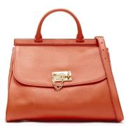Pre-owned Leather handbags Dolce & Gabbana Pre-owned , Orange , Dames