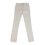 Pre-owned Cotton jeans Dior Vintage , White , Dames