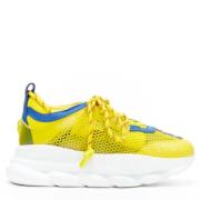 Pre-owned Fabric sneakers Versace Pre-owned , Yellow , Dames