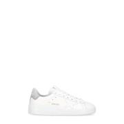 Witte Leren Sneakers met Glitterhak Golden Goose , White , Dames