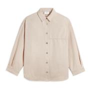 Oversized Glaze Shirt Axel Arigato , Beige , Dames