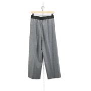 Pre-owned Wool bottoms Stella McCartney Pre-owned , Gray , Dames