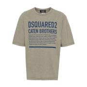 Beige T-shirts en Polos Dsquared2 , Gray , Heren