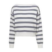 Round-neck Knitwear Dunst , White , Dames