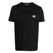 Zwarte T-shirts en Polos Dolce & Gabbana , Black , Heren