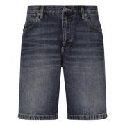 Denim Shorts Dolce & Gabbana , Black , Heren