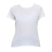 Gestreept T-shirt en Polo Set Majestic Filatures , White , Dames