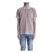 Heren Logo Polo Shirt Woolrich , Beige , Heren