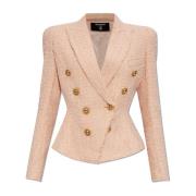 Tweed blazer Balmain , Pink , Dames