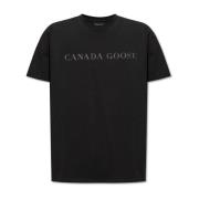 Emersen T-shirt met logo Canada Goose , Black , Heren