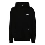Zwarte Katoenen Hoodie Sweater Represent , Black , Heren