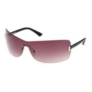 Shiny Black/Brown Shaded Sunglasses Guess , Black , Unisex
