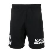 Heron Preston slogan print cotton shorts Heron Preston , Black , Heren