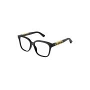 Zwarte Frame Damesbril Gucci , Black , Dames