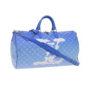 Pre-owned Canvas louis-vuitton-bags Louis Vuitton Vintage , Blue , Dam...