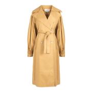 Dubbelrijige Trenchcoat Silvian Heach , Brown , Dames