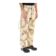 Wide Trousers Darkpark , Beige , Heren