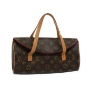 Pre-owned Canvas handbags Louis Vuitton Vintage , Brown , Dames