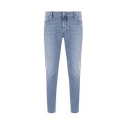 Klassieke Denim Jeans Balmain , Blue , Heren