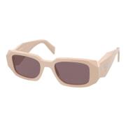 Ivory/Purple Zonnebril PR 17Ws Prada , Beige , Dames