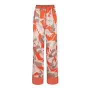 Wide Trousers Kiton , Orange , Dames