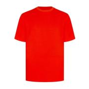 Oranje Katoenen Crew Neck T-Shirt Kiton , Orange , Heren