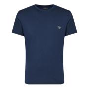 Blauw Logo T-shirt Regular Fit Emporio Armani , Blue , Heren