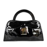 Pre-owned Leather handbags Fendi Vintage , Black , Dames