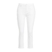 Cropped Jeans 7 For All Mankind , White , Dames