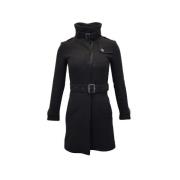 Pre-owned Wool outerwear Burberry Vintage , Black , Dames