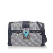 Pre-owned Canvas shoulder-bags Louis Vuitton Vintage , Gray , Dames