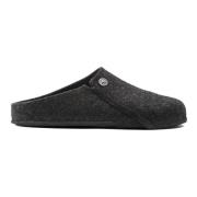 Zermatt Wool Felt Narrow Pantoffels - Antraciet Birkenstock , Gray , D...