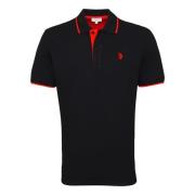 Mode Polo Shirt Korte Mouw U.s. Polo Assn. , Black , Heren