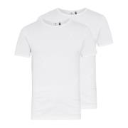 2 Pack Basic R-Neck T-Shirts G-star , White , Heren