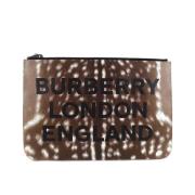 Pre-owned Leather clutches Burberry Vintage , Multicolor , Unisex
